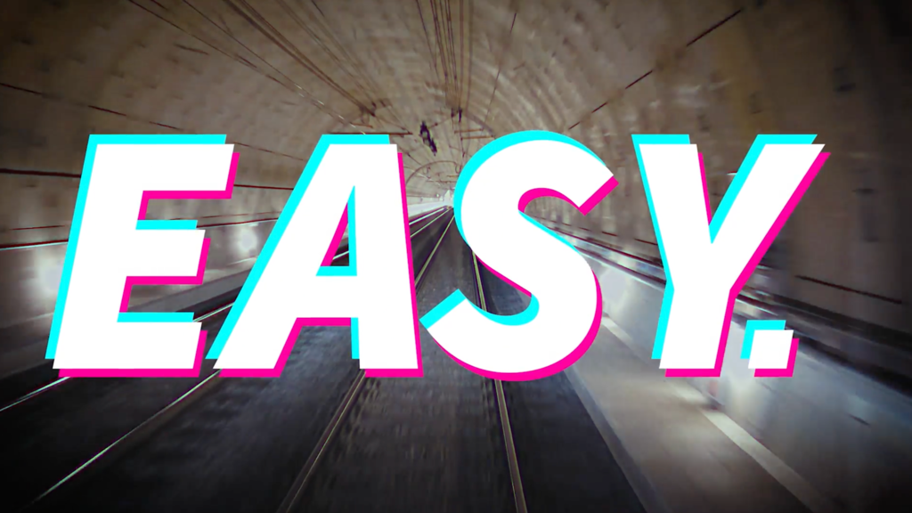 Das Startbild des Werbevideos "Easy."