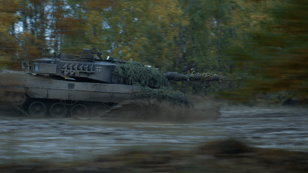 Ein Panzer der Bundeswehr im Einsatz.