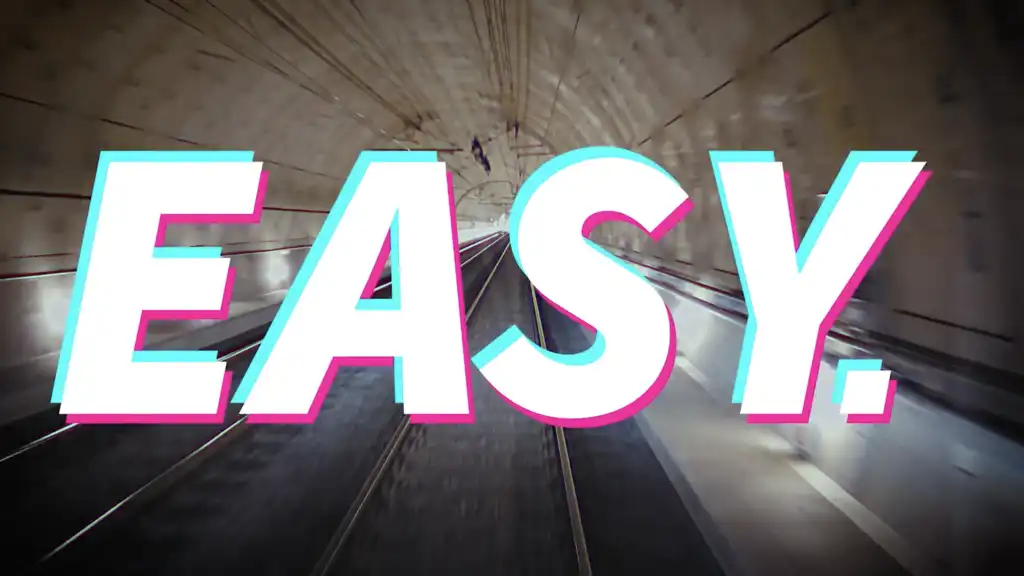Das Startbild des Werbevideos "Easy."