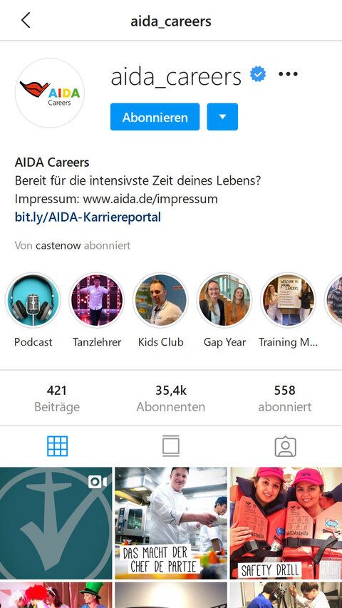 Aida Instagram Screenshot