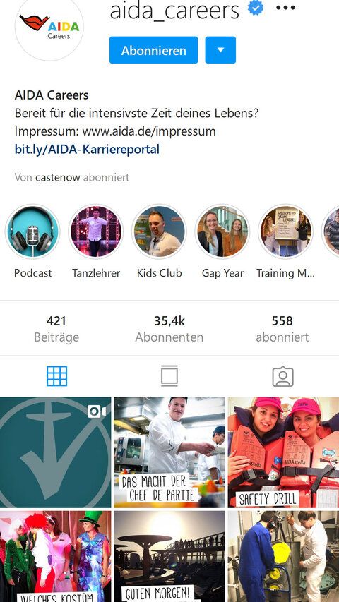 Aida Instagram Screenshot