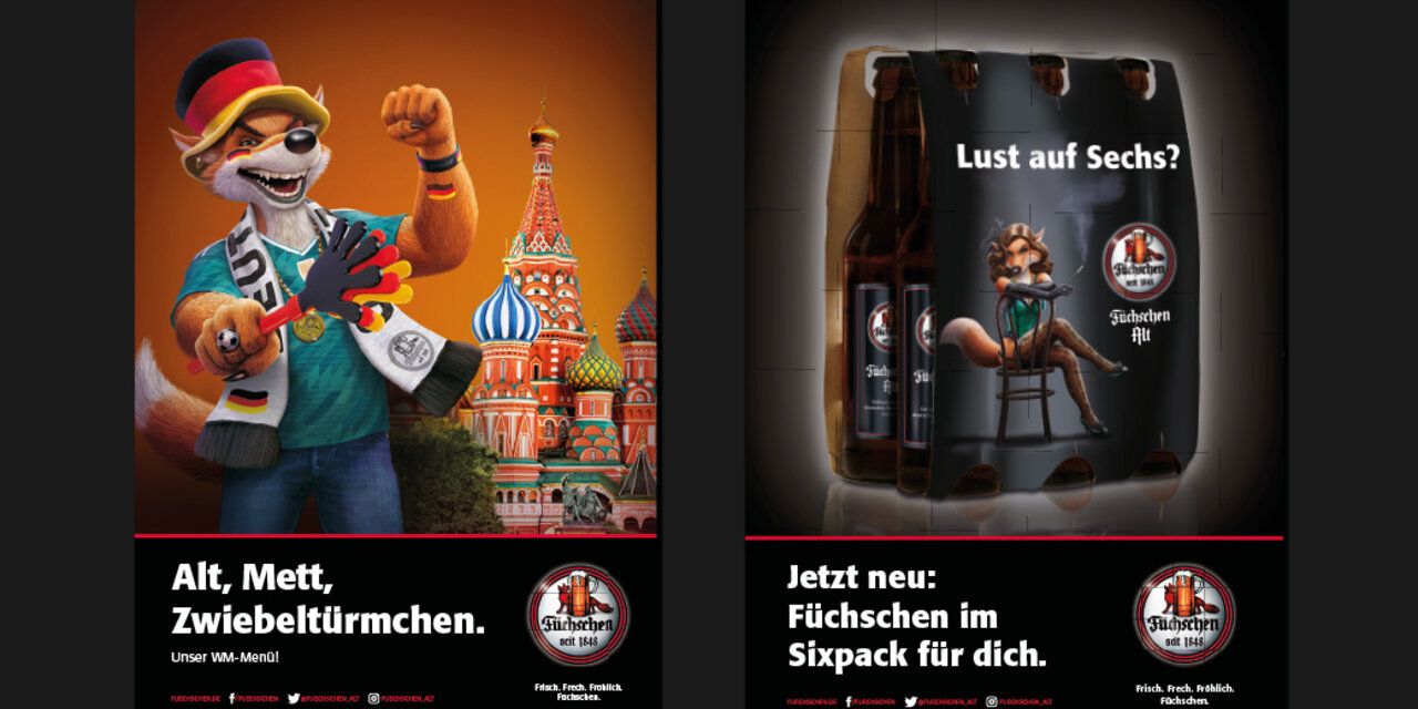 Werbeplakat der Brauerei Füchschen