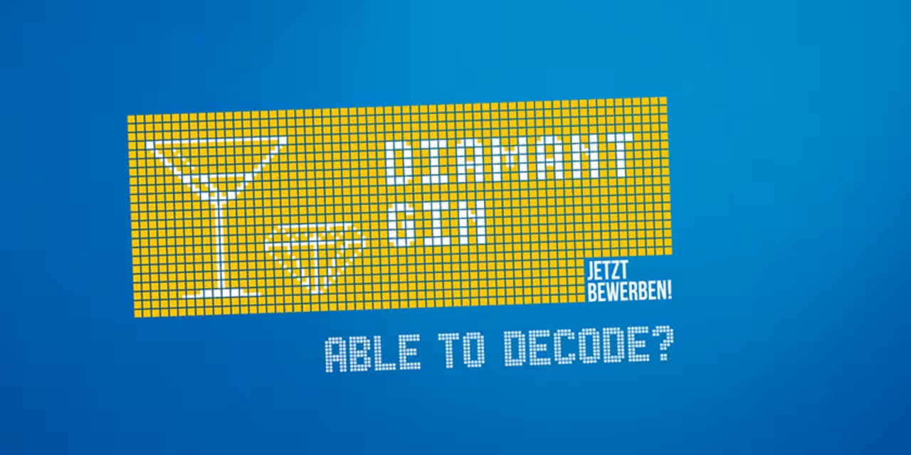 Motiv der Employer Branding Kampagne von Arvato. Text: Able to decode?