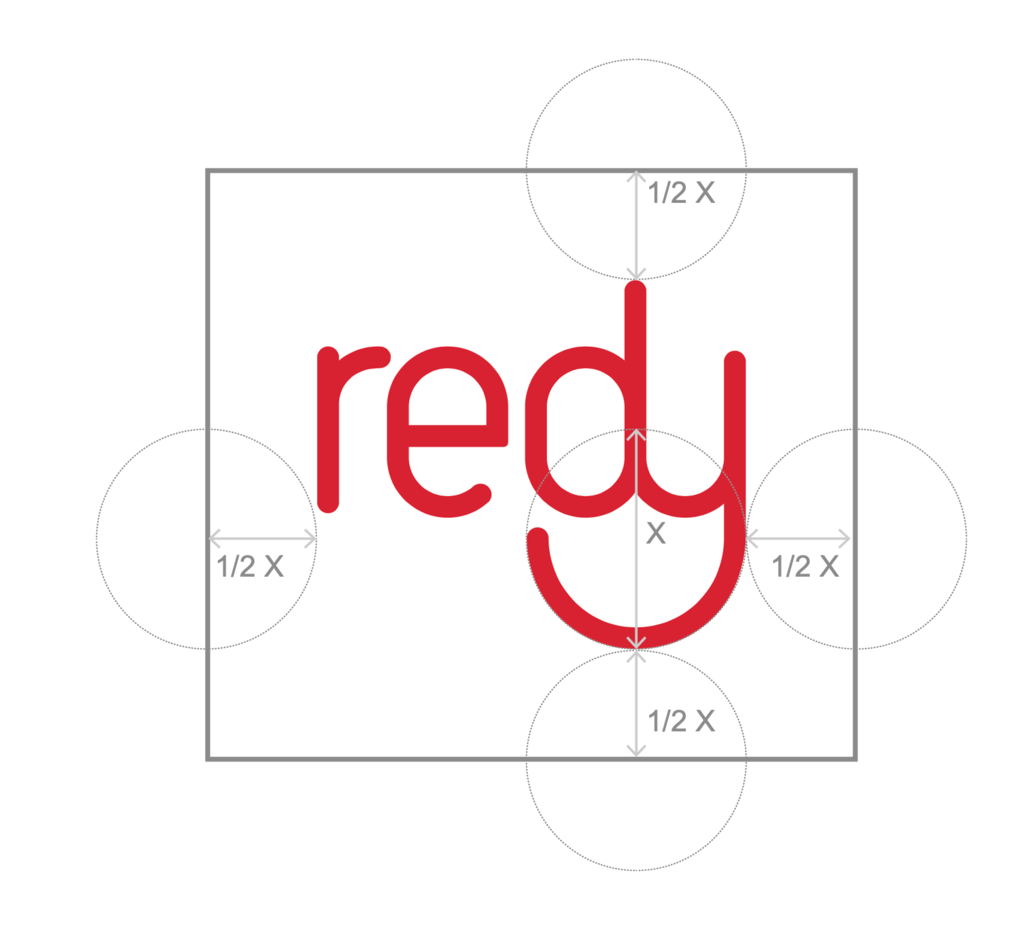 Das Logo zu redy in rot auf weißem Hintergrund.