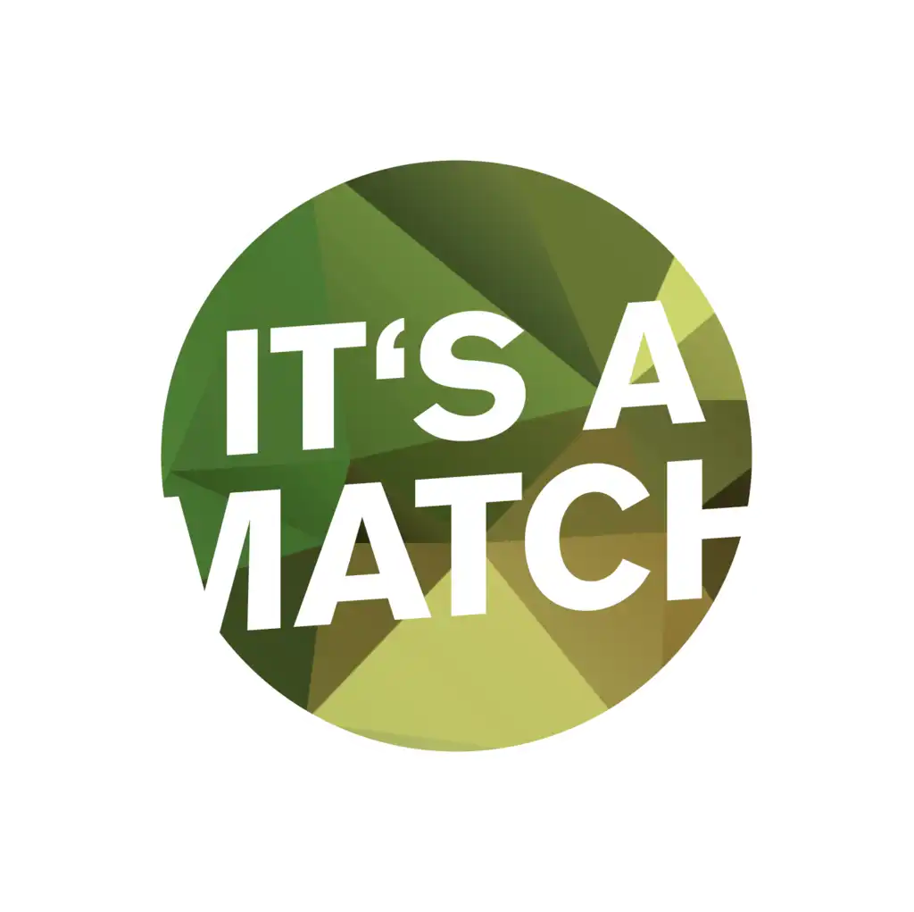 Der Text "It´s a match" in einem Kreis aus Flecktarn.