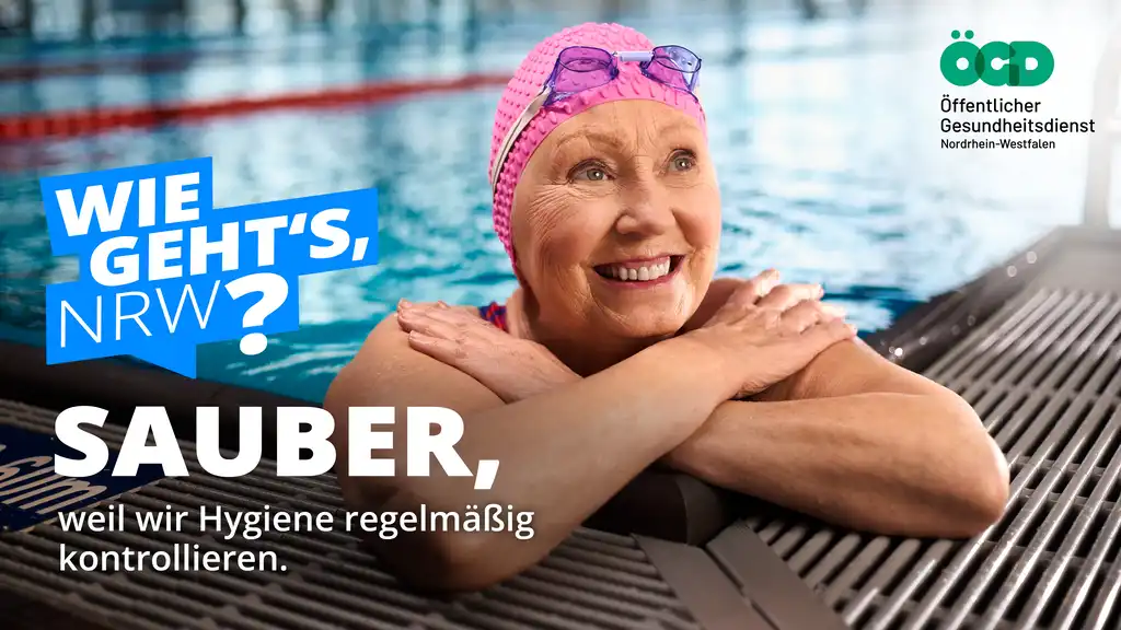 Kampagnenmotiv: Sauber, weil wir Hygiene regelmäßig kontrollieren.
