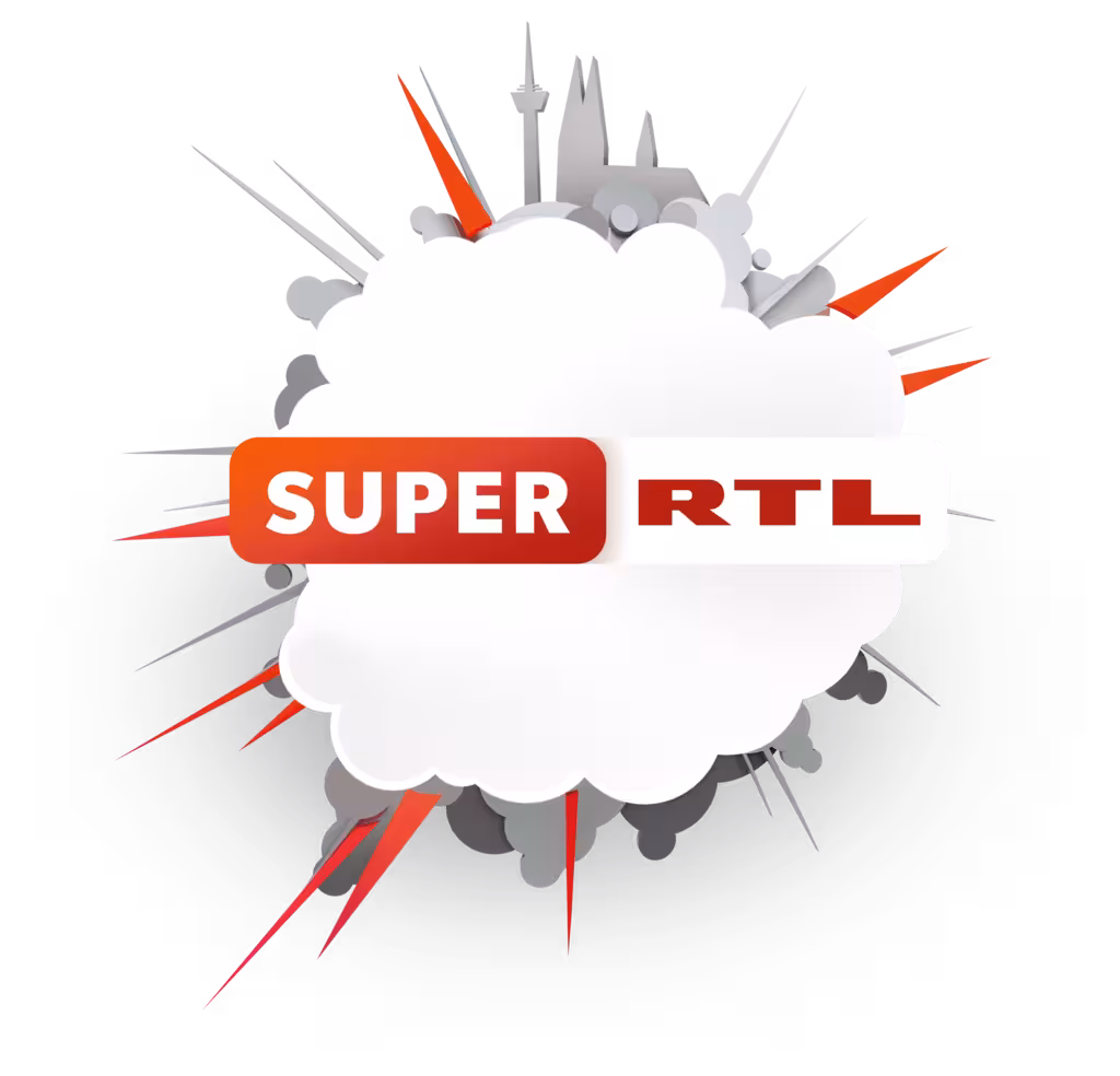 Das Logo von SUPER RTL in einer Wolke