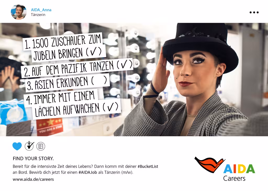 Screenshot AIDA Careers