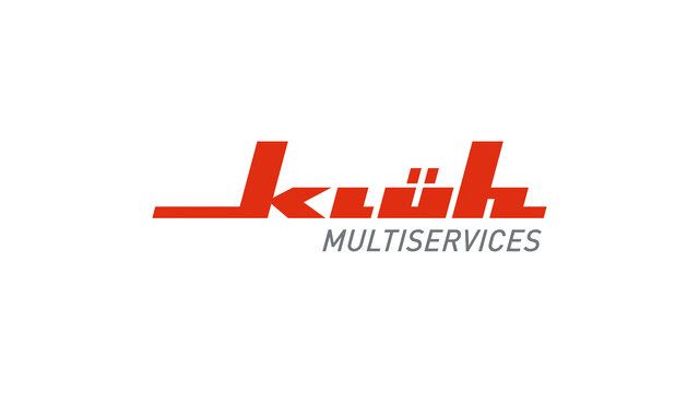 Das Logo des Unternehmens Klüh Multiservices.