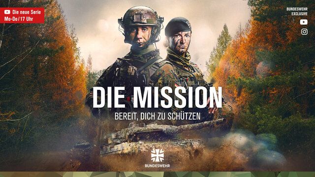 Kampagnenmotiv der neuen YouTube-Serie der Bundeswehr "Die Mission