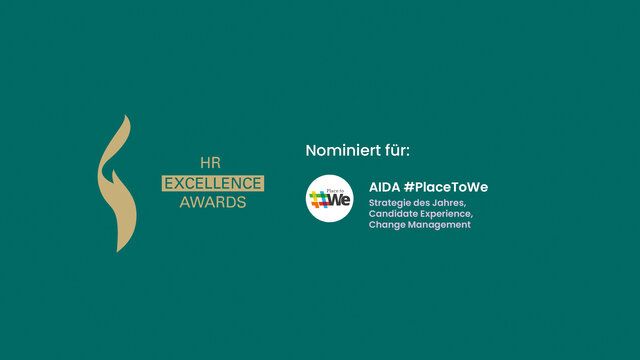 Castenow x AIDA dreifach auf HR-Excellence-Award Shortlist