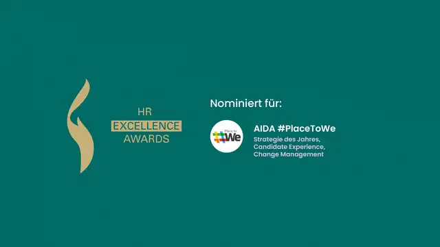 Castenow x AIDA dreifach auf HR-Excellence-Award Shortlist