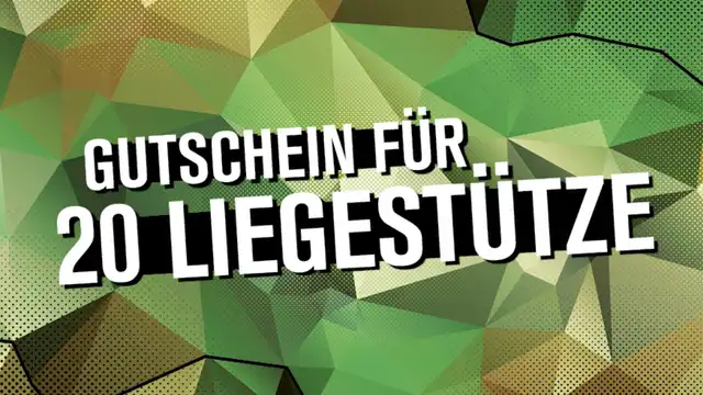 Grafik Gutschein Liegestütze