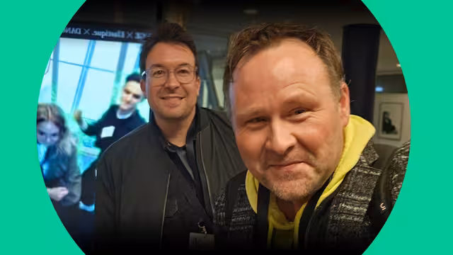 Jörg Wolf und Roman Rösler, beide Mitarbeiter der Castenow GmbH in Düsseldorf