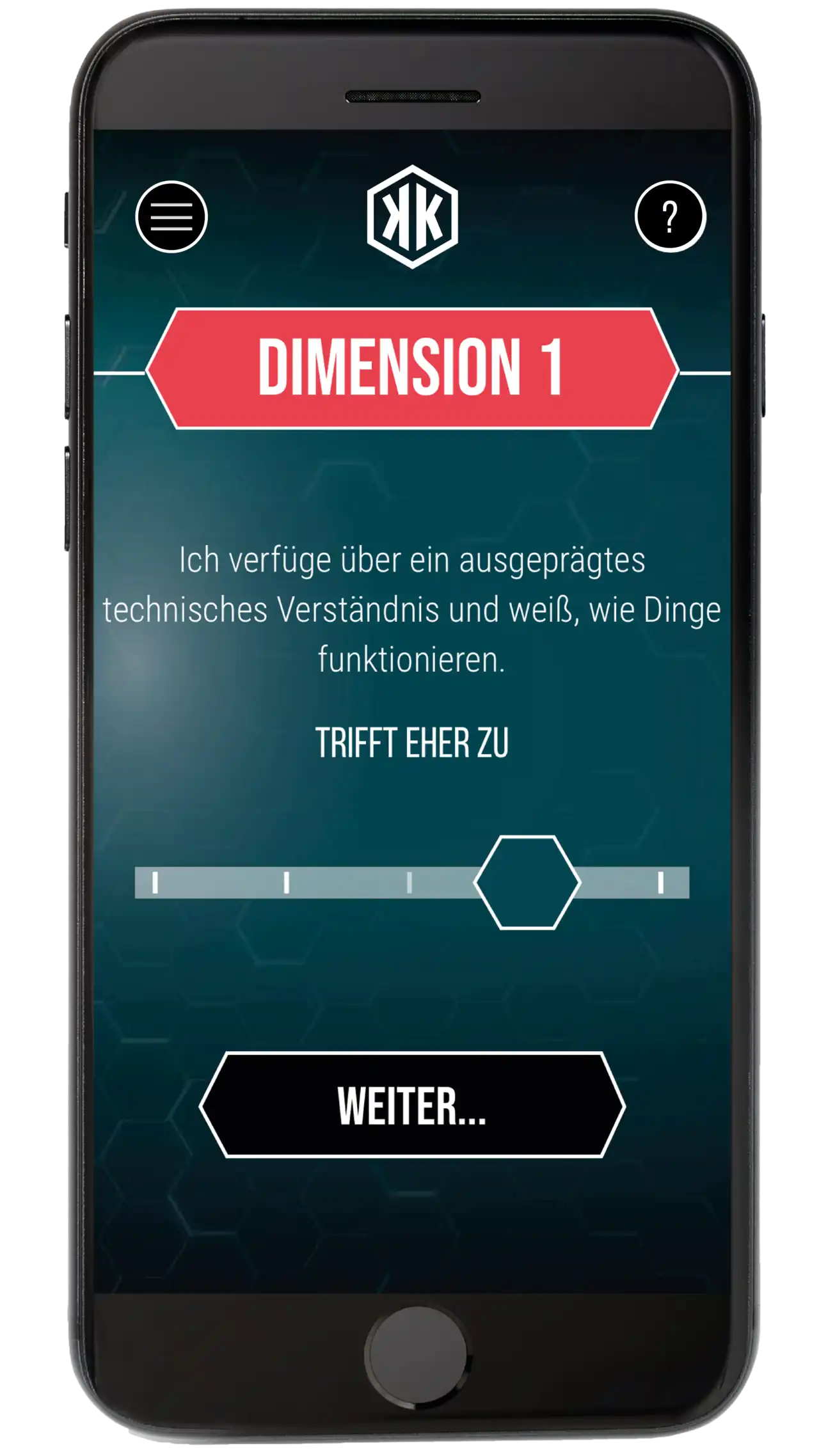 Eine Ansicht aus dem Beruferadar.