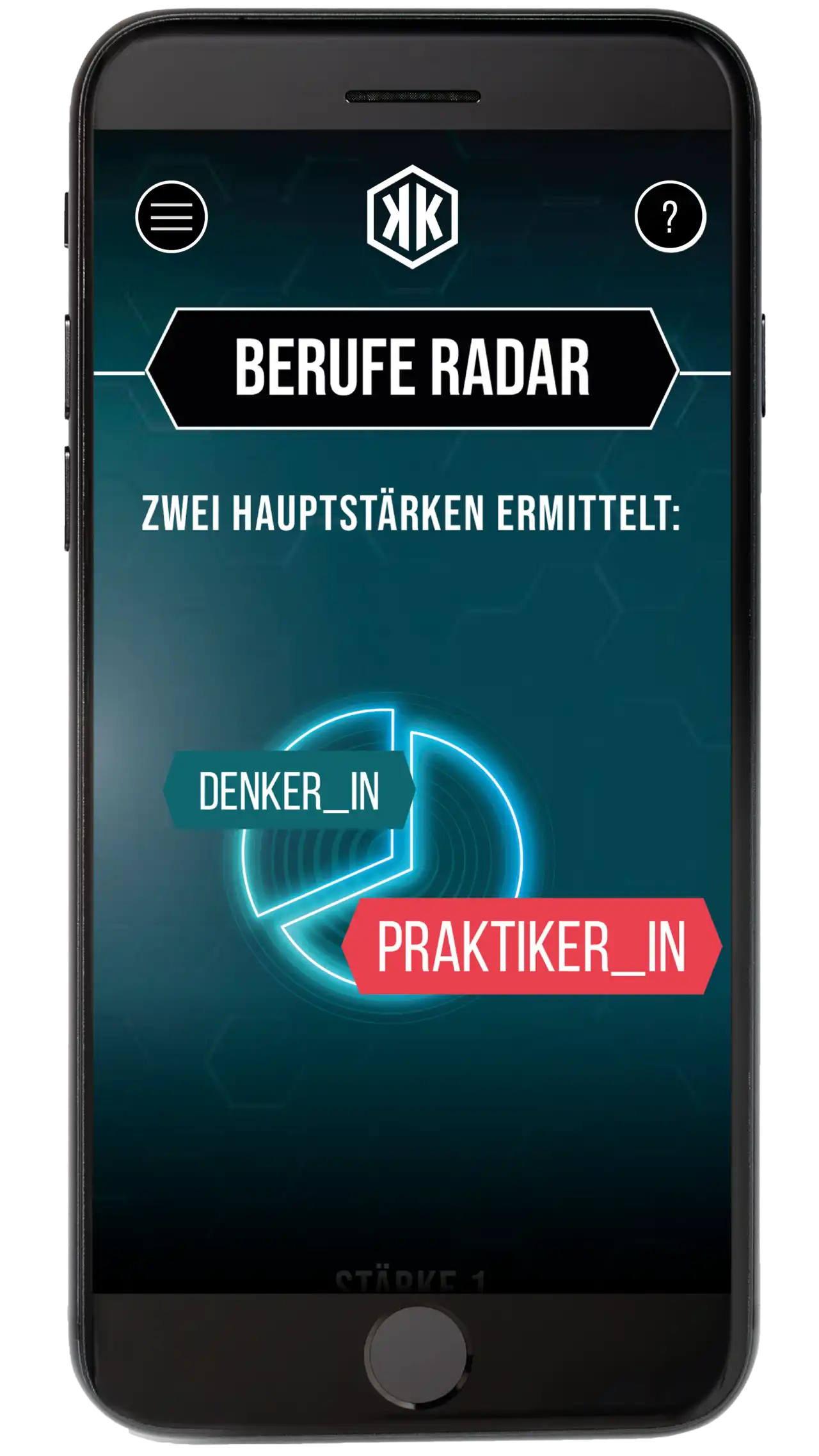 Eine Ansicht aus dem Beruferadar.