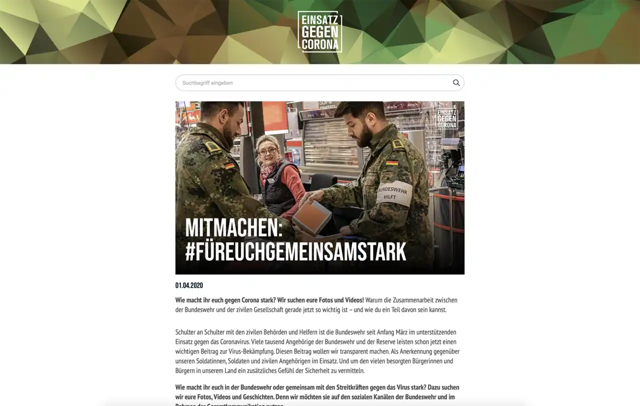 Einsatz gegen Corona Screen 2