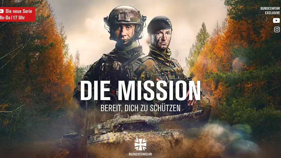 Kampagnenmotiv der neuen YouTube-Serie der Bundeswehr "Die Mission