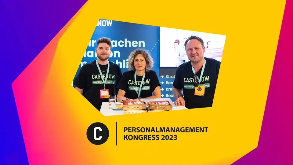 Sabine Castenow, Tim Dißmann und Jörg Wolf auf dem Personal Management Kongress 2023