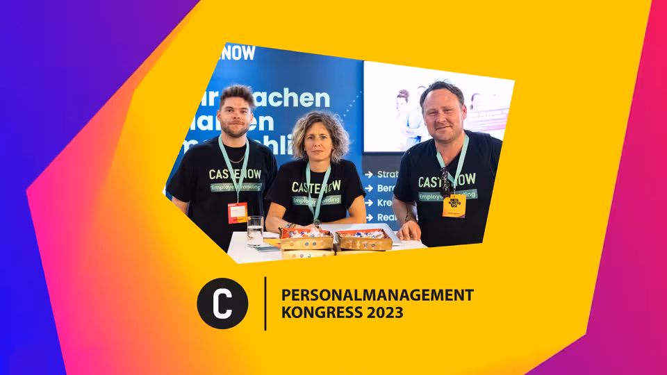 Sabine Castenow, Tim Dißmann und Jörg Wolf auf dem Personal Management Kongress 2023