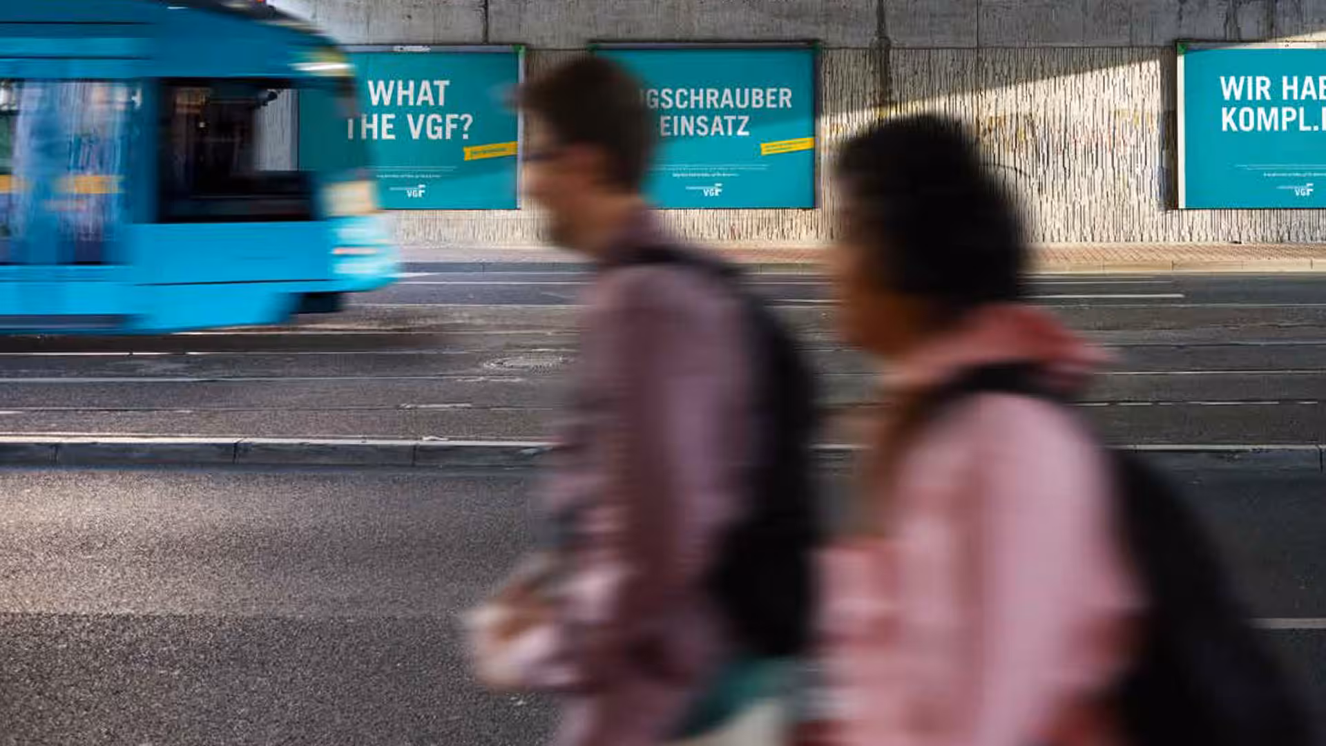 VGF Straßenbahn Plakate
