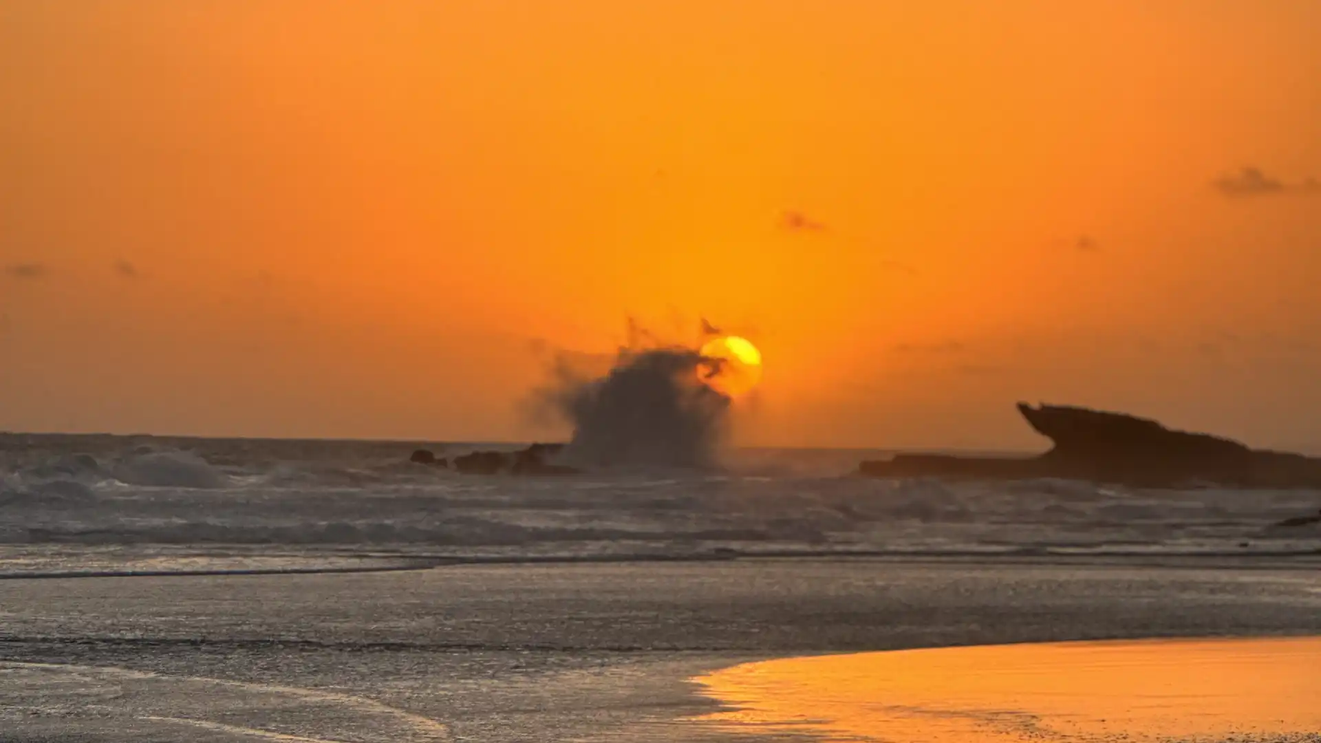 Hintergrundbild mit Sonnenuntergang
