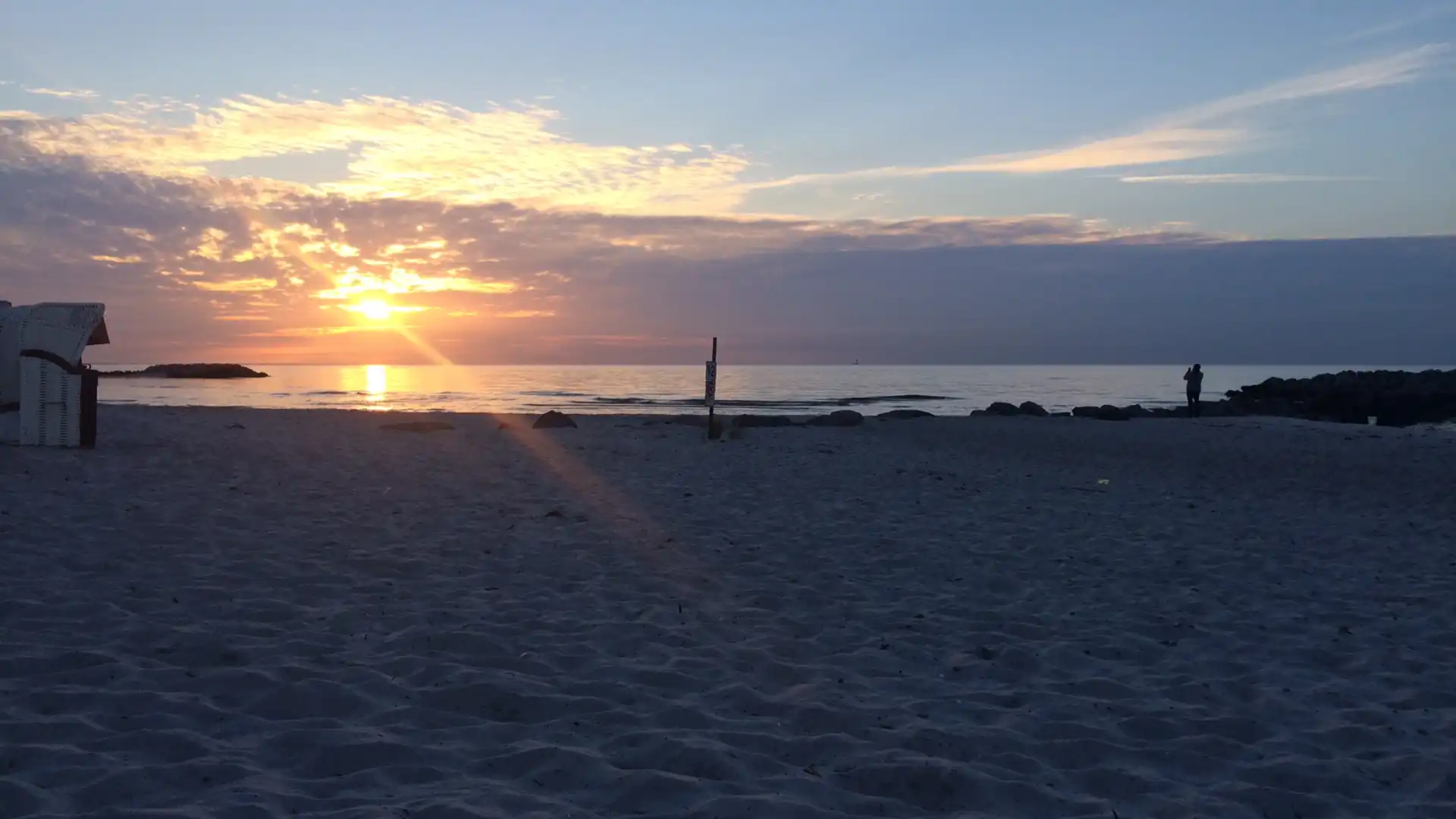 Sonnenuntergang am Strand