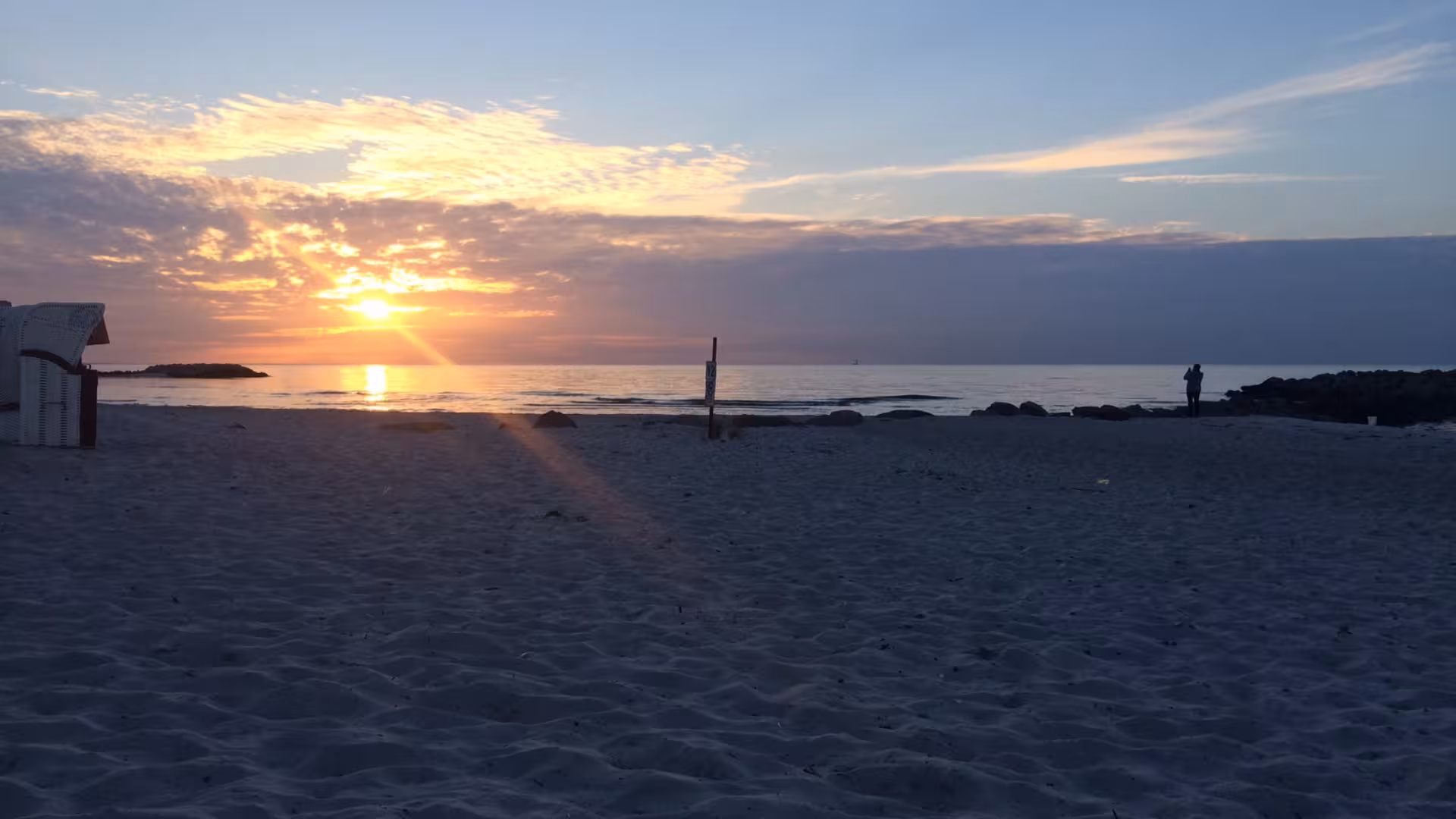 Sonnenuntergang am Strand